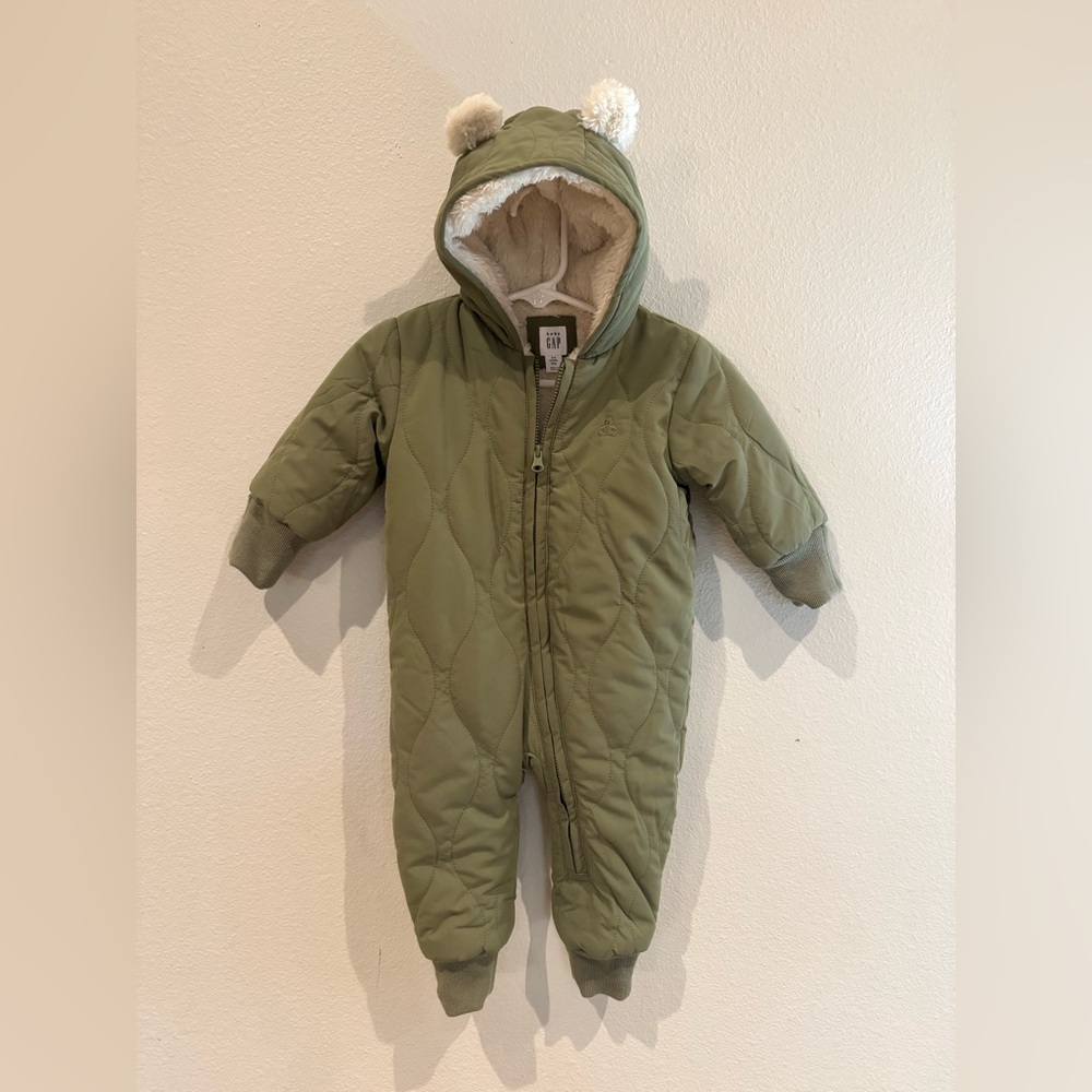 Baby GAP Olive Green Quilted One Piece